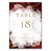 Numéro De Table NUMÉRO DE TABLEAU | Superbe Géode de cristal Ruby (Dos)