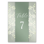 Numéro De Table Numéro de tableau vert jaune floral (Par défaut)