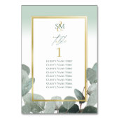 Numéro De Table Numéro du tableau de sièges mariage Eucalyptus (Par défaut)