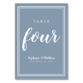 Numéro De Table Numéro du tableau Quatre Mariage simple Dusty Blue (Par défaut)