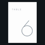 Numéro De Table Numéro minimaliste moderne Dusty bleu & blanc<br><div class="desc">Ce numéro de table minimaliste moderne est parfait pour les numéros de table mariages ou n'importe quel numéro de table de partie. Entièrement personnalisable ! **VEUILLEZ NOTER : Pour commander, il vous suffit d'ajuster votre numéro de table et d'ajouter chaque numéro à votre panier séparément. Vérifiez ensuite une fois que...</div>