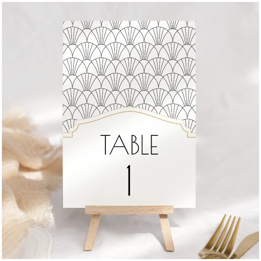 Numéro De Table Numéros de tableau Art Déco