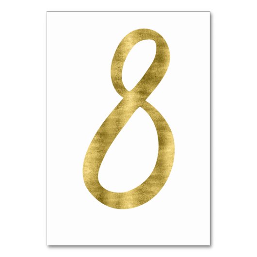 Numéro De Table Numéros De Tableau Avec Effet D'Huile D'Or Numéro  (Par défaut)