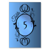 Numéro De Table Numéros de tableau bleu (Dos)