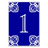 Numéro De Table Numéros de tableau de carreaux espagnols (Dos)