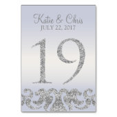 Numéro De Table Numéros de tableau de la Parties scintillant d'arg (Par défaut)