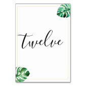Numéro De Table Numéros de tableau Feuille Monstera (Dos)