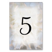 Numéro De Table Numéros de tableau floral blanc (Dos)
