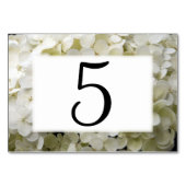 Numéro De Table Numéros de tableau floral blanc Hydrangea (Dos)