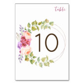 Numéro De Table Numéros De Tableau mariage Avec Fleurs Tropicales (Par défaut)