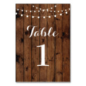 Numéro De Table Numéros de tableau Mariage Bois rustique Élégant (Par défaut)