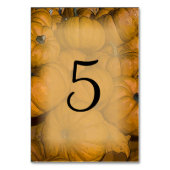 Numéro De Table Numéros de tableau Mariage de automne Citrouille o (Par défaut)