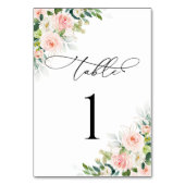 Numéro De Table Numéros de tableau Mariage de broussailles Ethérée (Dos)