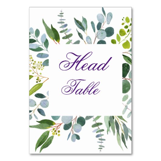 Numéro De Table Numéros de tableau Mariage imprimables, Verdure ru (Dos)