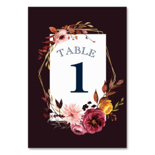 Numéro De Table Numéros de tableau mariage pour Mariage d'or de Bo