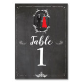 Numéro De Table Numéros de tableau Mariage Skeleton Skulls Rustic  (Dos)