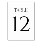 Numéro De Table Numéros de tableau Mariage Whimsy moderne (Dos)
