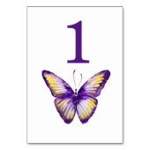 Numéro De Table Numéros de tableau papillon Aquarelle violette et  (Par défaut)