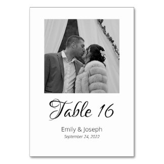 Numéro De Table Numéros de tableau photo classiques