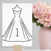 Numéro De Table Numéros de tableau pour la collection Silhouette