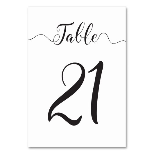 Numéro De Table Numéros de tableau pour les Mariages (Dos)