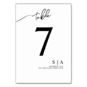 Numéro De Table Numéros de tableau pour un mariage moderne. (Par défaut)