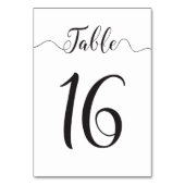 Numéro De Table Numéros de tableau recto verso (Dos)