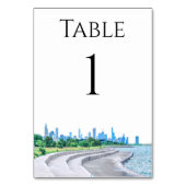 Numéro De Table Numéros de tableau Skyline de Chicago (Par défaut)