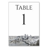 Numéro De Table Numéros de tableau Skyline de Pittsburgh (Par défaut)