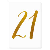 Numéro De Table Numéros de tableau - Typographie Décontractée des  (Dos)
