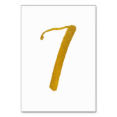Numéro De Table Numéros de tableau - Typographie Décontractée des  (Dos)