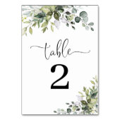 Numéro De Table Numéros de tables de mariage au eucalyptus (Dos)
