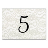 Numéro De Table Numéros du tableau Mariage en dentelle blanche (Devant)