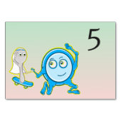 Numéro De Table Nursery Rhyme Mariage (Dos)