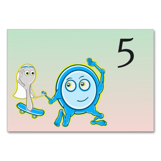 Numéro De Table Nursery Rhyme Mariage (Devant)