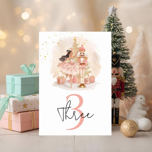 Numéro De Table Nutcracker Ballerina Birthday