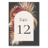 Numéro De Table Oasis tropicale Boho Élégance côtière gris (Par défaut)