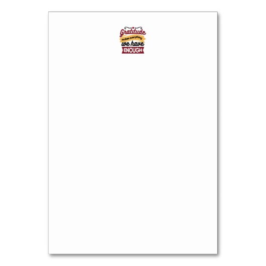 Numéro De Table Oeuvre de foi et de gratitude - Uplifting Christia (Dos)