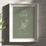 Numéro De Table Olive Green Mariage italien - Méditerranée<br><div class="desc">Ajoutez une touche raffinée à votre réception avec cette carte de numéro élégante verte d'olive. Doté d'une délicate illustration botanique inspirée de la verdure méditerranéenne, il est parfait pour les mariages italiens, les réceptions de vignobles ou les fêtes de plein air rustiques. Conçues pour s'harmoniser avec la suite Olive Mariage,...</div>