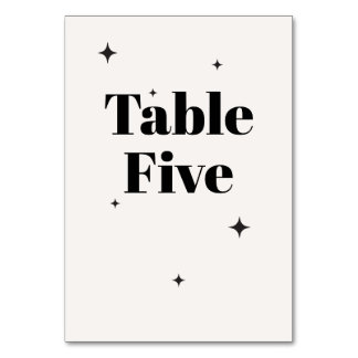 Numéro De Table OLIVIA Modern Ivory Celestin Mariage Petit déjeune