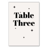 Numéro De Table OLIVIA Modern Ivory Celestin Mariage Petit déjeune (Dos)