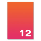 Numéro de table Ombre brillante (Dos)