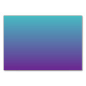 Numéro De Table Ombre violette turquoise (Devant)