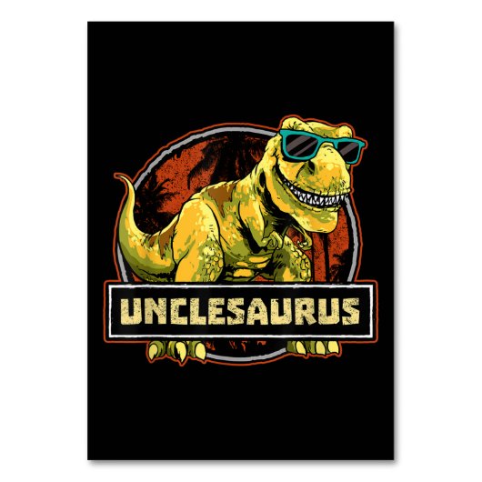 Numéro De Table Oncleasaurus T rex Oncle Saurus Dinosaure (Par défaut)