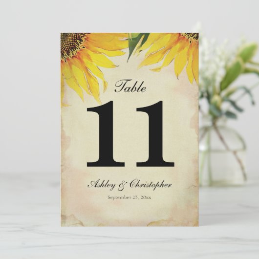 Numéro de table onze de la réception de mariage To (Debout devant)