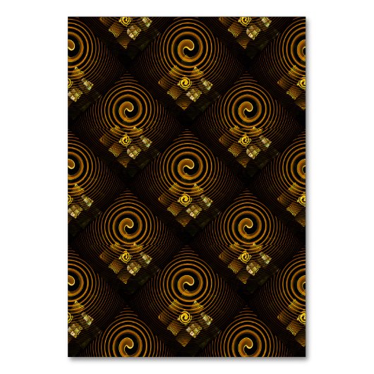 Numéro De Table Or Moderne Boho Élégant Motif d'Art Abstrait #502 (Par défaut)