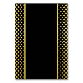 Numéro De Table Or noir (Dos)