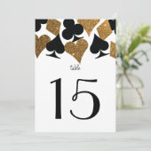 Numéro de table or pour la réception de mariage à  (Debout devant)