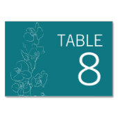 Numéro De Table Orchidée blanche ・ Symbole moderne de numéro de ta (Devant)