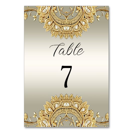 Numéro de table Ornat Or (Par défaut)